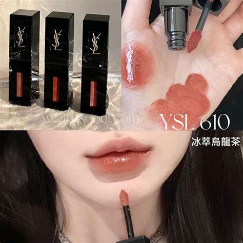 ysl glossy lip stain|ysl lip stain 610.